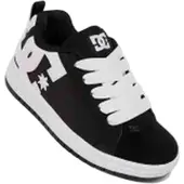 Dc-shoes Sneaker "Court Graffik", Jungen, Gr. 11,5(28,5), schwarz-weiß (schwarz, weiß), Obermaterial: Leder / Futter: Textil / Außensohle: Gummi., Schuhe Sneaker