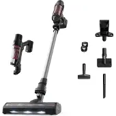 Rowenta RH6A71, 2-in-1-Stabstaubsauger, Beutellos, Aluminium, Rot, Rechteckig, Trocken, Zyklonal
