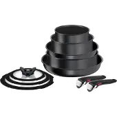 Tefal Ingenio L7629142, Rund, Allzweckpfanne, Schwarz, Titan, Aluminium, Thermo-Punkt