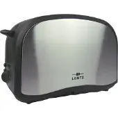 Lentz 2 Scheiben-Toaster Silber Schwarz