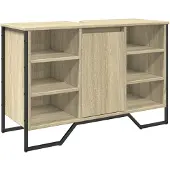 vidaXL Waschbeckenunterschrank Sonoma-Eiche 91x35x60 cm Holzwerkstoff