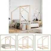 The Living Store Kinderbett 2x(70x140) cm Massivholz Kiefer