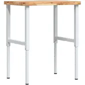 vidaXL Werkbank 80x60x(73-99,5) cm Massivholz Akazie Rechteckig