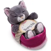 Nici Katze Schläft Im Korb Mit Teddybär 12 Cm Rosa Rosa One Size