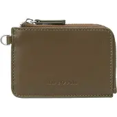 Marc O'Polo Leder Kartenhalter Tuure Zip Wallet Dark Brown dunkelbraun