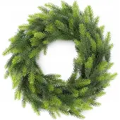 Kadax Weihnachtskranz "Loire", Grün Türkranz für Weihnachten, 45cm,