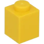 LEGO : 100x Stein 1x1 in 'Yellow'