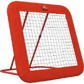HOMCOM Rebounder für Fußball, klappbar Fußball Rebounder mit Schutzrand, Heringe, 5 Stufig Höhenverstellbar Rückprallwand Netz