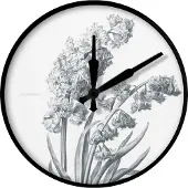 Cloudnola SKU0163 Wanduhr Flower Pierre François Legrand Hyazinthe