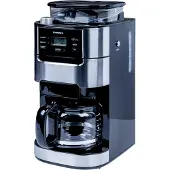 Tornado TCM-1025A-GS, Filterkaffeemaschine, 1,5 l, Kaffeebohnen, Gemahlener Kaffee, Eingebautes Mahlwerk, 1050 W, Schwarz
