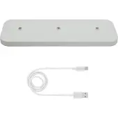 Enovalite 3er Ladestation ELED900400, für Akku-Tischleuchten, weiß