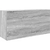 vidaXL Bad-Wandschrank Grau Sonoma 80x25x40 cm Holzwerkstoff