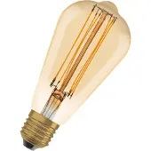Osram Dimmbare LED-Lampen, Vintage-Edition, 40 Watts Ersatz, E27, ST64-shape, 2200 Kelvin, Warm Comfort Light, Klares Glas, single Pack
