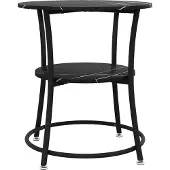 Vicco Couchtisch Quebec Marmor 50 x 50 cm mit Ablage, Model 50004