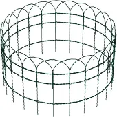 Wiltec Gartenzaun 0,4 x 10 m grün, Maschendrahtzaun Stahl PVC-beschichtet, Drahtzaun 9 x 15 cm Maschen, Zaun für Garten, Maschenzaun einfache Montage
