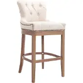 CLP Barhocker Lakewood Stoff, Antik-hell gepolstert antik-hell | Farbe taupe