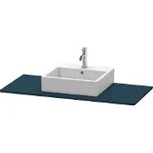 Duravit Konsole XSquare 120x55cm, blau s-matt, mit 1 Ausschnitt