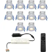 HOFTRONIC™ Milano Mini LED Einbaustrahler 3W 200lm 2700K IP65 Dimmbar 12V Grau