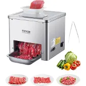 Vevor Fleischschneidemaschine Fleischschneider 550 W 159 kg/h kommerzielle Fleischschneidemaschine aus Edelstahl (3,5 mm dick)