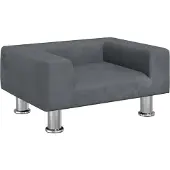 Syfax Hundebett Dunkelgrau 50x40x26,5 cm Samt