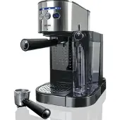 KOENIC KEM 2024 M Silberne Espressomaschine 1470 W, 20 bar