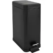 SVITA STM10 Mülleimer Treteimer 10l inkl. Inneneimer Softclose-Deckel Schwarz
