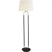 Searchlight Stehlampe Jazz 161 cm schwarz mit creme