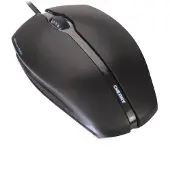 Cherry GENTIX CORDED ILLUMINATED Maus, Schwarz, USB, Beidhändig, Optisch, USB Typ-A, 1000 DPI, Schwarz