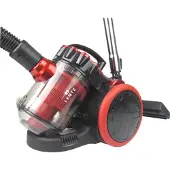 Lentz Bodenstaubsauger ohne Beutel - 2,0Liter, Leistungsstarker Motor - 700Watt, Schwarz/Rot