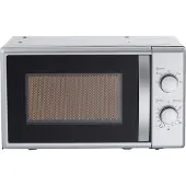 PKM MW700-20 UB2, Arbeitsplatte, Solo-Mikrowelle, 20 l, 700 W, Drehregler, Edelstahl
