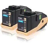 Epson Tonerkassetten-Doppelpack Cyan 7.5k x 2, 7500 Seiten, Cyan, 1 Stück(e)