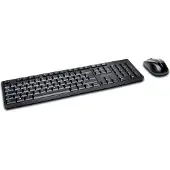 Kensington Pro Fit flaches, kabelloses Desktop Set, Volle Größe (100%), Kabellos, RF Wireless, QWERTZ, Schwarz, Maus enthalten