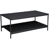SVITA AMAL Couchtisch Schwarz Coffeetable Moderner Wohnzimmertisch mit Ablage