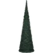 Syfax Künstlicher Pop-Up-Weihnachtsbaum mit Beleuchtung Grün 150 cm