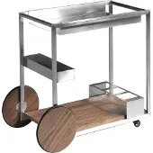 ANGEL CERDA SL Angel Cerdá Minibarwagen Stahl und Nussbaum 3116