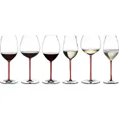 Riedel 4900/15R, Universelles Weinglas, Standard-Glas, Kristall, Glas, Transparent, Rot, Einfarbig, 409 ml