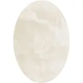 vidaXL Bereichsteppiche Oval HUARTE Creme 120 x 170 cm 100 %Polyester