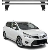 Menabo Dachträger Grundtäger für Toyota Verso 2009-2018 50kg Aluminium Silber 2x