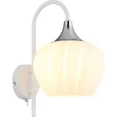 Globo Lighting Wandleuchte Metall weiß matt, 1x E27