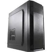 LC-Power 7036B, Midi Tower, PC, Schwarz, ATX, micro ATX, Mini-ITX, Metall, Kunststoff, 14,5 cm