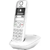 Gigaset AE690, Analoges/DECT-Telefon, Kabelloses Mobilteil, Freisprecheinrichtung, 100 Eintragungen, Anrufer-Identifikation, Weiß
