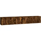 vidaXL TV-Wandschränke 3 Stk. Räuchereiche 80x34,5x40 cm