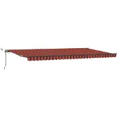Syfax Markisenstoff Orange und Braun 600 x 300 cm Polyester