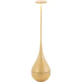 Zafferano Dondolina - Wiederaufladbare IP65-LED-Tischlampe, kabellos, Touch-Dimmer - italienisches Design, Farbe Gold