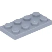 LEGO 10 Stück 3020 Platten Plates 2x4 Part Basic 10 Hellgrau