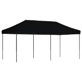 Syfax Partyzelt Faltbar Pop-Up Schwarz 580x292x315 cm
