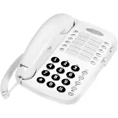 Geemarc Telecom , Seniorentelefon Verstärktes Büro mit laut einstellbarem Klingelton, Weiß
