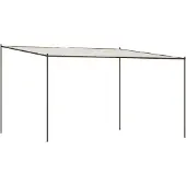 Syfax Pavillon Weiß 4x4 m 180 g/m² Stoff und Stahl