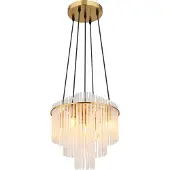 Globo Lighting Hängeleuchte Metall goldfarben matt, 5x E14