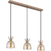 Globo Lighting Hängeleuchte Metall kaffeefarben matt, 3x E14